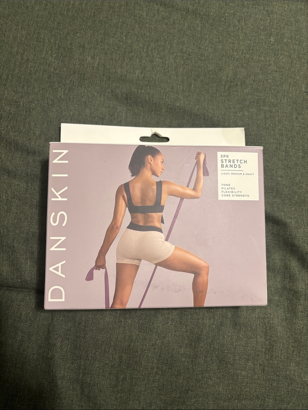 Danskin Stretch Band 3-Pack — Lavender Packaging